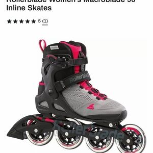 Rollerblade Women's Macroblade 90 Inline Skates - Black and Pink size 8.5